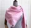 merken sjaal wollen katoen geweven sjaals fashion sjaals dames triangelsjaal grote maat 140/140cm