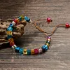 multicolor Crystal beaded adjustable rope bracelet shiny beads Bracelet Charm wedding party jewelry gift For women girls