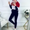 Plus Storlek Casual TrackSuit Lounge Wear Women Two Piece Set Sweatpants Höst damer Kläder 2PCS Conjunto Deportivo Mujer Y0625