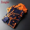 Zongke Cartoon Bear Print Knitted Sweater Men Clothing Harajuku Sweaters Pullover Men Sweater Fashion Mens Clothes M-3XL 2021 Y0907