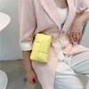 Luxo Moda Messenger Bag Tecido Celular Crossbody High Quality Mulheres Handbags Verão Mini Pu Couro