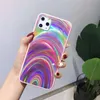 Caisses de téléphone Rainbow Pattern TPU + PC + COUVERTURE DE CAS DE THELES MOBILES ACRYLIQU