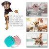 Cepillo de baño de silicona suave para mascotas, peine de masaje para perros pequeños y grandes, guantes de limpieza para ducha de gatos, suministros de baño para perros