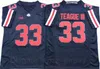 NCAA Football Ohio State Buckeyes College 8 Trey Sermon Jersey University 2 Chris Olave 7 CJ Stroud 1 Justin Fields 33 Master Teague III Czerwony Czarny Biały Szary Mężczyźni Wyprzedaż