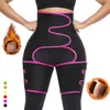 Shaper per la vita e le cosce da donna Rifinitore termico in neoprene Shaper per le gambe Corsetto Perdita di peso Più snello Brucia grassi Sudore Sauna Allenamento