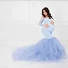 Sexy Lace Shoulderless Pregnancy Dress Pography Props Maxi Gown splice Mesh Maternity Dresses For Po Shoot Clothes 210922