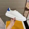 Luxurys Designers Shoes Summer White Leather Mujer Sports Sneakers Carta Flower efecto degradado TIME OUT SNEAKER Debossed Platfor