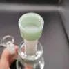 High Quality Emerald Green Hookah Bong Glass Dab Rig Water Bongs Smoke Pipes 8-10 Inch Height 14.4mm Female Joint with Quartz Banger