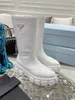 Paris Fashion Week Designer Boots Martin Deserto apontou espessura engrenagem espessa desgaste resistente ao desgaste e anti-skid outdoor alpinismo Sapatos de neve das mulheres 35-41