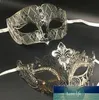 Metall Filigran Strass Venezianische Maskerade Paar Maske Paar Ball Event Hochzeit Party Maske Lot Kostüm MÄNNER FRAUEN Fabrikpreis Expertendesign Qualität Neuester Stil