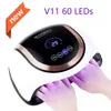 Professionele Nail Dryer UV Gel Polish Drogen Lamp voor Manicure Pedicure met Smart Sensor 60leds Large Space Salon Lampen