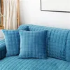 Effen kleur antislip sofa cover dikker zacht pluche kussen handdoek voor woonkamer meubels decor slipcovers Couch covers 210723