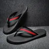 Men's flip flops designer beach summer slides Shoes black soft Fashion slippers big size