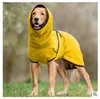 Fashion Pure Color Dogs Vêtements automne hiver Keep Warm Plux Vêtements pour chiens Supplies pour animaux de compagnie Europe et Amérique 23by J2