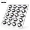 20 paires/ensemble Faux cils 20mm Faux 3D vison cils naturel épais longs gros cils Extension vaporeux outils de maquillage sans cruauté envers les animaux