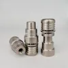 2021 14mm19mm 4 em 1 Domeless Spiral Fumo Elétrico Titanium Nails Masculino Feminino Fumar Nail Ti com Carb Cap Para Bongo De Vidro