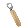 NIEUWE!!! Houten Handvat Handheld Barman Bottle Opener Wine Bier Soda Glazen GLB Openers voor keukenbar Gereedschap