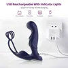 NXY Analspielzeug Männliche Prostatamassage Vibrator Plug Silikon Wasserdichter Massagestimulator Gesäßverzögerung Ejakulationsring Spielzeug für Männer 1125