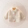 bambina cappotto invernale pelliccia finta moda cotone imbottito wam cappotti ragazze bambini principessa top vestiti per bambini 1-6T 211204