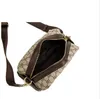 Bolso completo de fábrica para hombre, bolsos de mensajero para hombre con estampado de moda callejera, bolso de cuero simple Joker, cremallera con personalidad, contraste fas278V