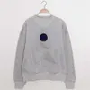 Frauen 20Isa Mar Sweatshirt Micro-Hoher Kragen mit Plüsch-Pullover-Stickerei Flocking Drucken Loose Herbst Winter 5color