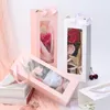 PVC 창 꽃 상자 꽃 포장 휴대용 꽃 상자 투명 창 꽃다발 포장 선물 상자