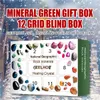 Healing Crystal Advent Calendar 2021 Gifts Box för 12 24 dagars jul nedräkning Art Craft Nyårsgåva Natural Ore Stone Decor221w