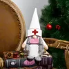 DHL Fast Christmas Doctor Nurse Gnome Plush Ornaments Swedish Santa Xmas Tree Decor Semesterhus Party Decoration Cy30