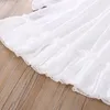 Frühling Mädchen Spitze Kragen Puffy Langarm Prinzessin Kleid Kinder Süße 210515