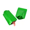Green Stand up Zip Lock Packing Dry Food Bags Multi-sizes Gift Storage Zipper Sealing Packaging Pouches with Tear Notch
