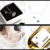 Ожерелья подвески сбрасывают доставку 2021 Подвесной корейская титановая стальная роза, ожерелье для глаз Золотых дьяволов, подвеска для женской ключицы, подарок, в