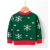 Children Sweater Winter Spring Boys Girls Clothes Long Sleeve Shirts Baby Lined Christmas Pullover Coat Kids Knitted Sweaters Y1024