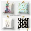 Case Bedding Supplies & Garden Fashion Peach Skin Pillow Er Pine Fruit Pattern Pillowcase Home Textiles Sofa Decor Drop Delivery 2021 Xarvg