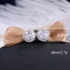 2022 Nowy Luksusowy Biały Cyrkon Stadniny Kolczyki Dla Kobiet Moda Elegancki Srebrny Kolor Kolczyk Kobieta Wedding Jewelry Prezent