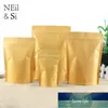 Party Supplies Plastic Bag Dried Food Candy Tea Coffe Beans Gift Packaging Sealing Zipper Kraft Foil Bags Free