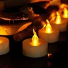 6 pieces flicker Mini Tea lights with Remote,decorative wedding candles with remote, small bougie anniversaire,battery include