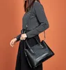 Kvinnors Totes Väskor Krokodil Mönster Top Fashion Handväska Purve Tidvatten Temperament Hand Bär All-Match Läder Shoulder Bag