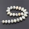 Approx 24pcs/strand Natural Citrines Quartz Labradorit Stone Middle Drilled Double Point Loose Beads For DIY Jewelry Making