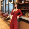 Spring Vintage Glitter Long Maxi Dress Women High Waist Sleeve Elegant Boho es Plus Size Shiny Party 210521