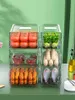 Drawer Refrigerator Storage Box Stackable Fridge Organizer for Kitchen Pantry Cabinet Fruit Vegatable zer Bins 2111029104602