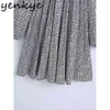 Spring Women Vintage Floral Print Shirt Dress Female Long Sleeve Pleated Casual Loose Plus Size Short Vestido 210430
