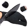 Gants de sécurité anti-coupure haute résistance à la taille 5 Cuisine de protection pour la viande de poisson Couper de la viande de poisson Fils en acier noir Mesh Boucherie Travail SC024