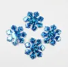 Fournitures de fête 100pcs / paquet 30mm flocon de neige de Noël feutre appliqués rembourrés pour chapeaux épingle à cheveux artisanat décoration de mariage accessoires de bricolage en gros SN2151