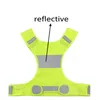 Sports Coletes Têxtil Poliéster Respirável noite Reflexivo Coletes Customizável Amarelo Laranja Design Curto Atacado Running Ciclismo Vest Gyl72