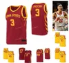 Nik1 NCAA College Iowa State Cyclones Basketball Jersey 34 Nate Jenkins 4 George Conditt IV 45 Rasir Bolton Custom Stitched