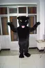 Prawdziwy obraz czarny pantera maskotka kostium fantazyjna sukienka dla Halloween Carnival Party Support Dostosowywanie