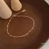 2021 mode coréenne minces bracelets en or vague d'eau pour fille ternir sans anti-allergie chaîne en acier inoxydable bracelet