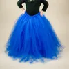 Zwart Nieuwjaar Kerst Tutu Fluffy Tulle Kids Meisjes Rokken Verjaardagsfeest Kinderen Prinses Baljurk Lange Rok 210331