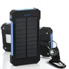 20000mAh Solar Power Bank Téléphone Cellulaire Dual USB Port Port Pile de sauvegarde externe avec boîte de vente au détail pour Xiaomi Samsung