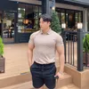 Men's T-Shirts Casual Fashion T Shirt Men Gyms Fitness Short Sleeve T-shirt Male Bodybuilding Workout Tees Summer Tops Clothes